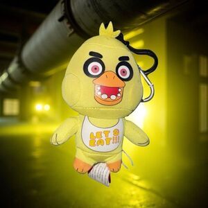 Five Nights at Freddy's Chica 4 Plush Back Pack Clip On Key Chain P16